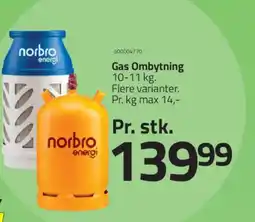 Fleggaard Gas Ombytning tilbud