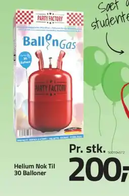 Fleggaard Helium Nok Til 30 Balloner tilbud