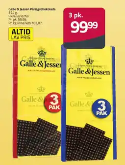 Fleggaard Galle & jessen pålægschokolade tilbud