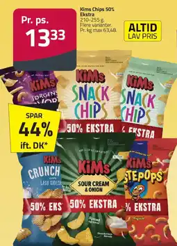 Fleggaard Kims Chips 50% Ekstra tilbud