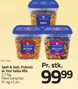 Fleggaard Sødt & salt, pubmix el. hot salsa mix tilbud