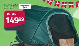 Fleggaard 2 pers. Pop-Up Telt tilbud