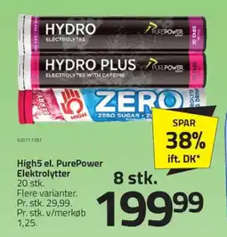 Fleggaard High5 el. PurePower Elektrolytter tilbud