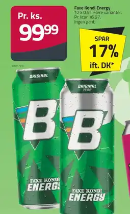 Fleggaard Faxe Kondi Energy tilbud