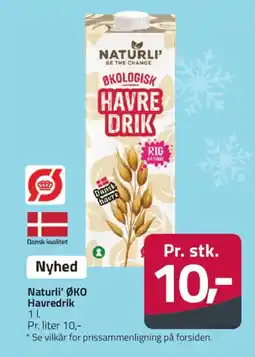 Fleggaard Naturli' ØKO Havredrik tilbud