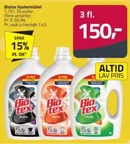 Fleggaard Biotex Vaskemiddel tilbud