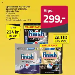 Fleggaard Opvasketabs ALL-IN-ONE Quantum el. Ultimate/ Ultimate Plus tilbud