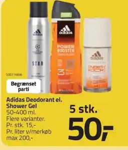 Fleggaard Adidas Deodorant el. Shower Gel tilbud