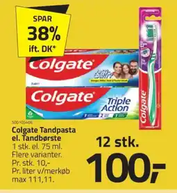 Fleggaard Colgate Tandpasta el. Tandbørste tilbud