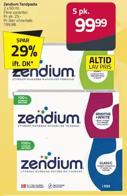 Fleggaard Zendium Tandpasta tilbud