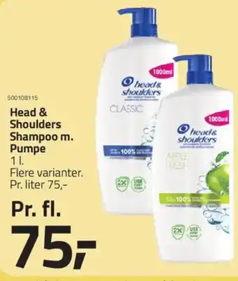 Fleggaard Head & Shoulders Shampoo m. Pumpe tilbud