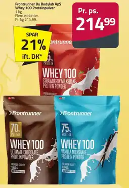 Fleggaard Frontrunner By Bodylab ApS Whey 100 Proteinpulver tilbud