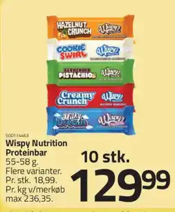 Fleggaard Wispy Nutrition Proteinbar tilbud