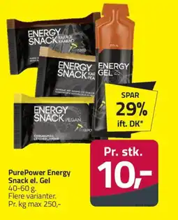 Fleggaard PurePower Energy Snack el. Gel tilbud