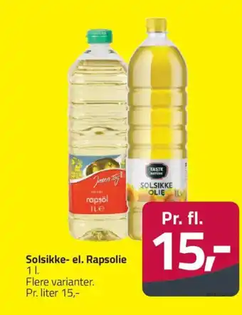 Fleggaard Solsikke- el. Rapsolie tilbud