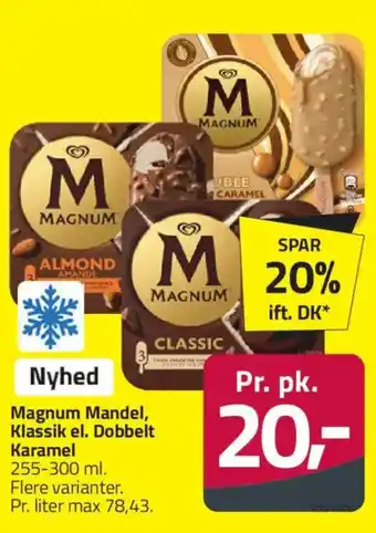 Fleggaard Magnum Mandel, Klassik el. Dobbelt Karamel tilbud