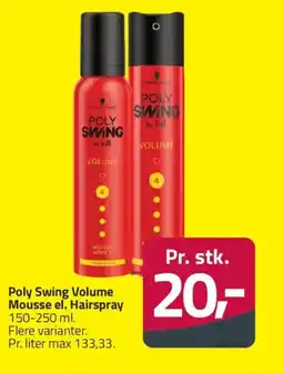 Fleggaard Poly Swing Volume Mousse el. Hairspray tilbud