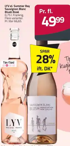 Fleggaard LYV el. Summer Bay Sauvignon Blanc Blush Rosé tilbud