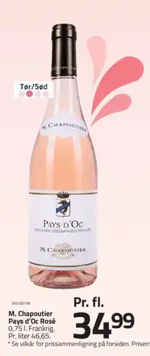 Fleggaard M. Chapoutier Pays d'Oc Rosé tilbud