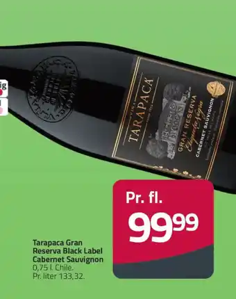 Fleggaard Tarapaca Gran Reserva Black Label Cabernet Sauvignon tilbud
