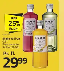 Fleggaard Shake-It Sirup tilbud