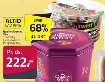 Fleggaard Quality Street el. Twist tilbud