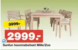 Bauhaus Sunfun havemøbelsæt Mille/Zoe tilbud