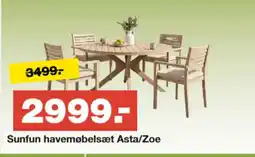 Bauhaus Sunfun havemøbelsæt Asta/Zoe tilbud