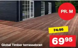 Bauhaus Global Timber terrassebræt tilbud