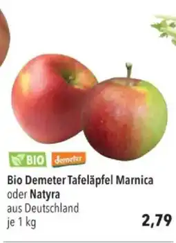 Citti Bio Demeter Tafeläpfel Marnica oder Natyra tilbud