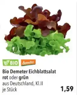 Citti Bio Demeter Eichblattsalat rot oder grün tilbud