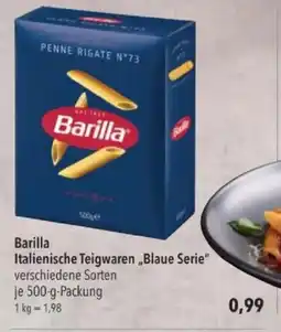 Citti Barilla Italienische Teigwaren,,Blaue Serie" tilbud