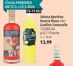 Citti Solrosa Aperitivo Arancia Rossa oder Licellino Limoncello tilbud