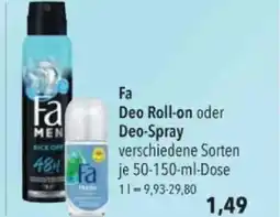 Citti Fa Deo Roll-on oder Deo-Spray tilbud