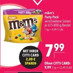 Citti M&m's Party-Pack tilbud
