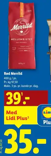 Lidl Rød merrild tilbud