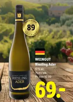 Lidl WEINGUT Riesling ader tilbud