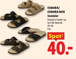 Lidl ESMARA/ ESMARA MEN Sandaler tilbud