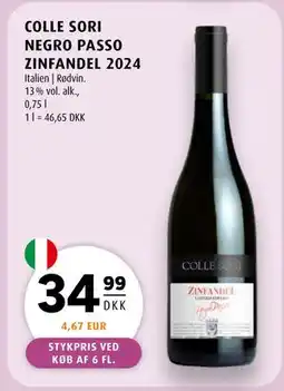 Scandinavian Park COLLE SORI NEGRO PASSO ZINFANDEL 2024 tilbud