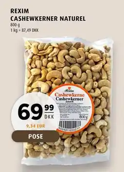 Scandinavian Park REXIM CASHEWKERNER NATUREL tilbud