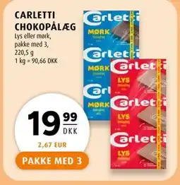 Scandinavian Park CARLETTI CHOKOPÅLÆG tilbud