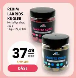 Scandinavian Park REXIM LAKRIDSKUGLER tilbud