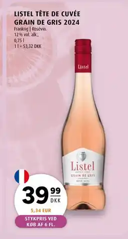 Scandinavian Park LISTEL TÊTE DE CUVÉE GRAIN DE GRIS 2024 tilbud