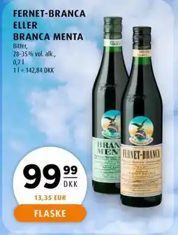 Scandinavian Park FERNET-BRANCA ELLER BRANCA MENTA tilbud