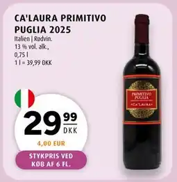 Scandinavian Park CA'LAURA PRIMITIVO PUGLIA 2025 tilbud