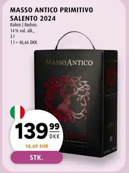 Scandinavian Park MASSO ANTICO PRIMITIVO SALENTO 2024 tilbud