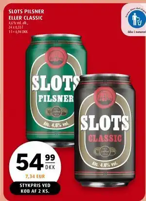 Scandinavian Park SLOTS PILSNER ELLER CLASSIC tilbud