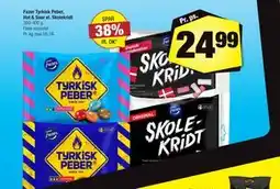 Calle Fazer Tyrkisk Peber, Hot & Sour el. Skolekridt tilbud