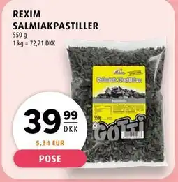 Scandinavian Park REXIM SALMIAKPASTILLER tilbud