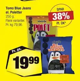 Calle Toms Blue Jeans el. Poletter tilbud